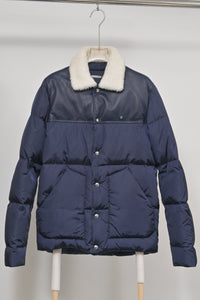 Dior Homme Goose Down Puffer Jacket in Blue Polyamide