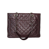 Chanel bag Burgundy Quilted Caviar Grand Shopping Tote GST