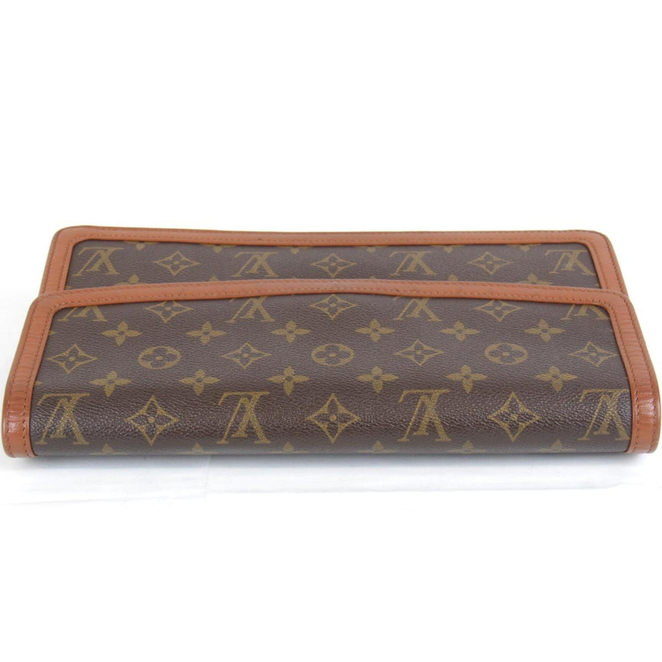 Louis Vuitton Pochette Dame  Canvas Clutch Bag