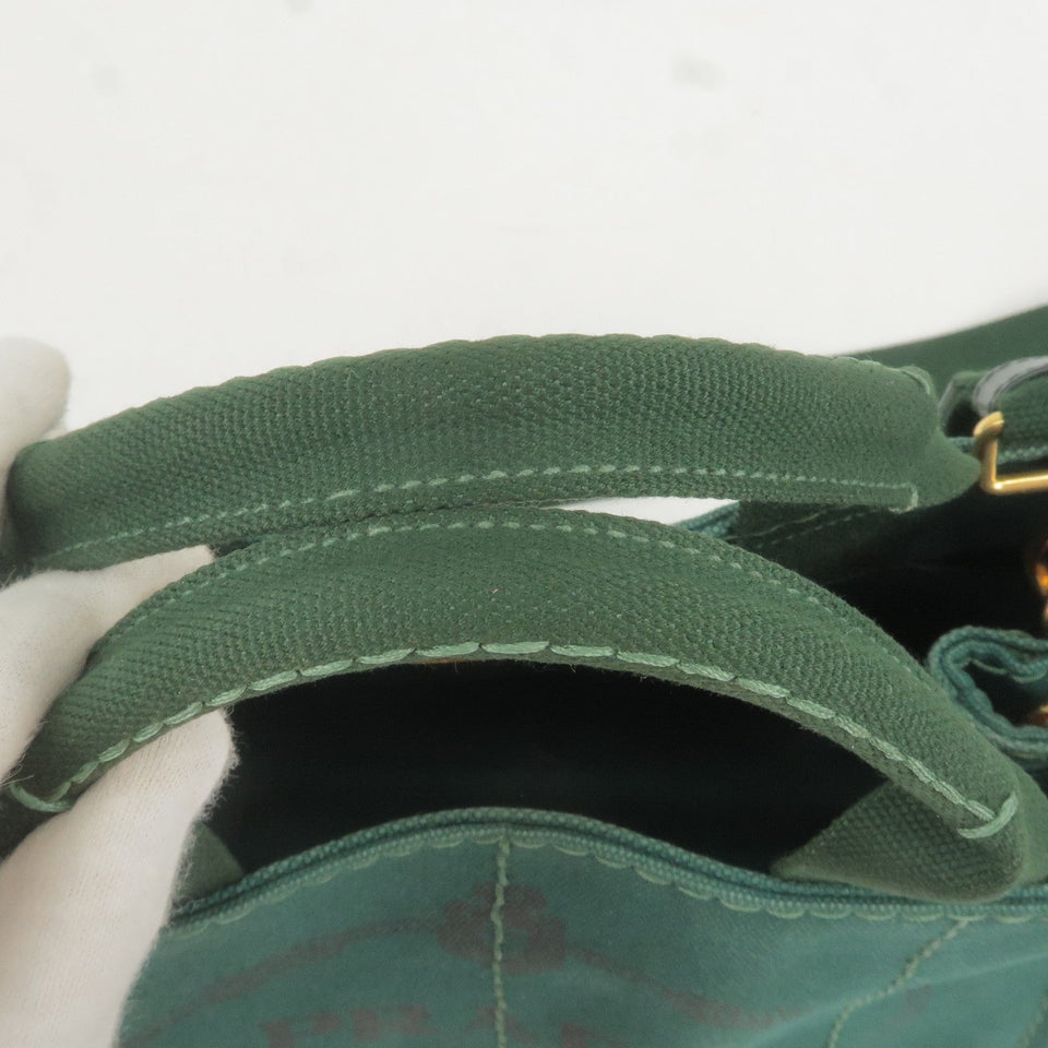 Prada Canapa Mini Canvas 2Way Bag Shoulder Bag Green B2439G