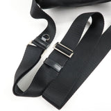 Prada Logo Nylon Leather Shoulder Bag Crossbody Bag Black BT0501
