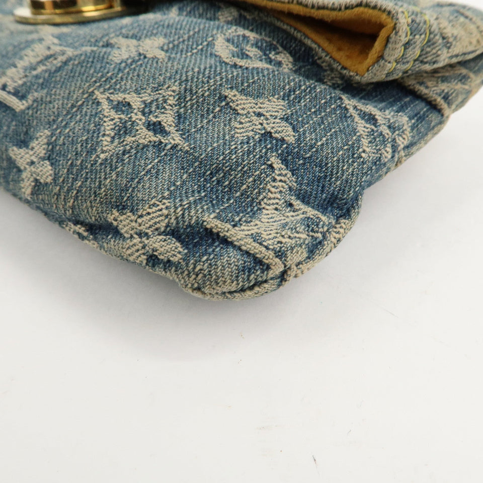 Louis Vuitton Monogram Denim Pochette Plat Pouch M95007