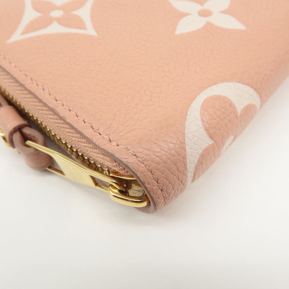 Louis Vuitton Monogram Empreinte Bicolor Zippy Wallet Rose M81645