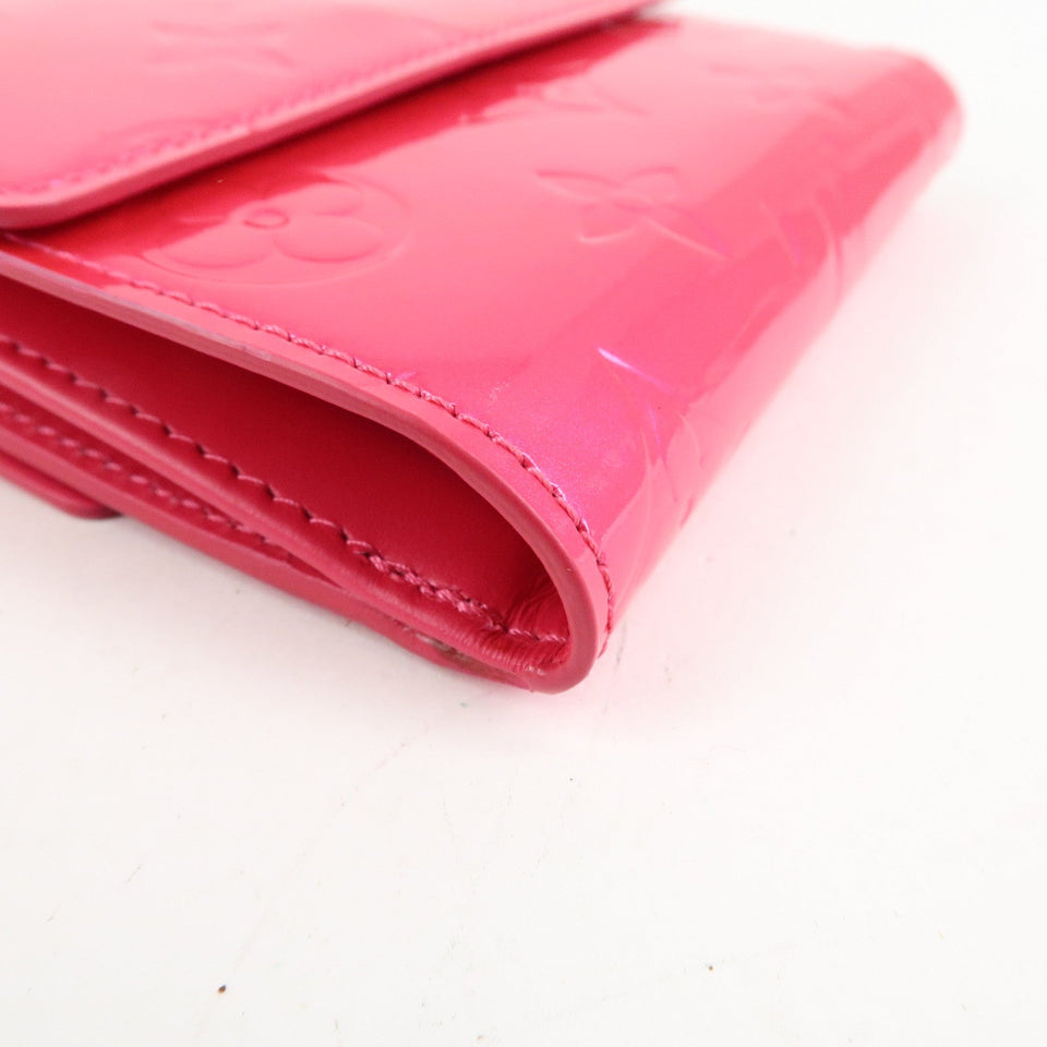 Louis Vuitton Vernis Porte Monnaie Billets Carte Credit M9139F
