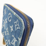 Louis Vuitton Monogram Denim Mini Zippy Wallet M95342 Blue