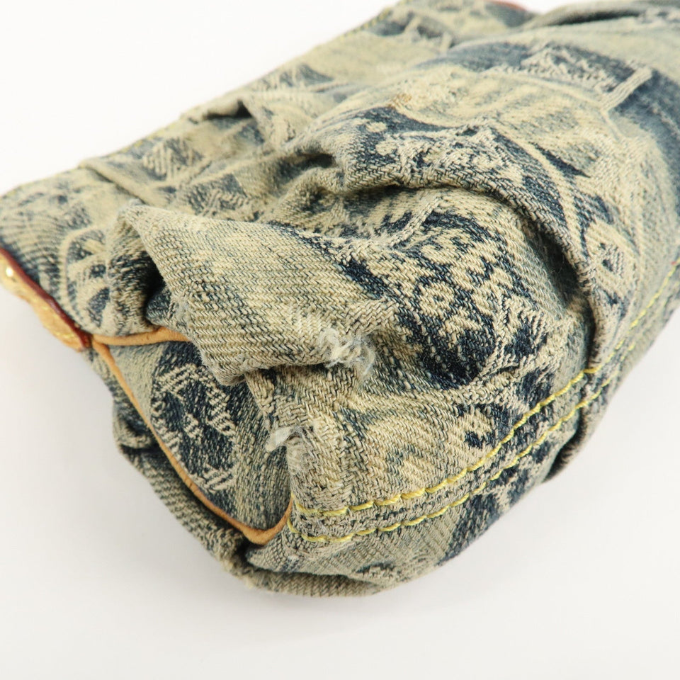 Louis Vuitton Monogram Denim Trousse Raye Pouch Blue M95335
