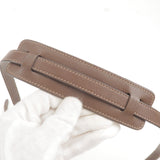 Prada Logo Jacquard Leather Shoulder Bag Beige Brown 1BH089