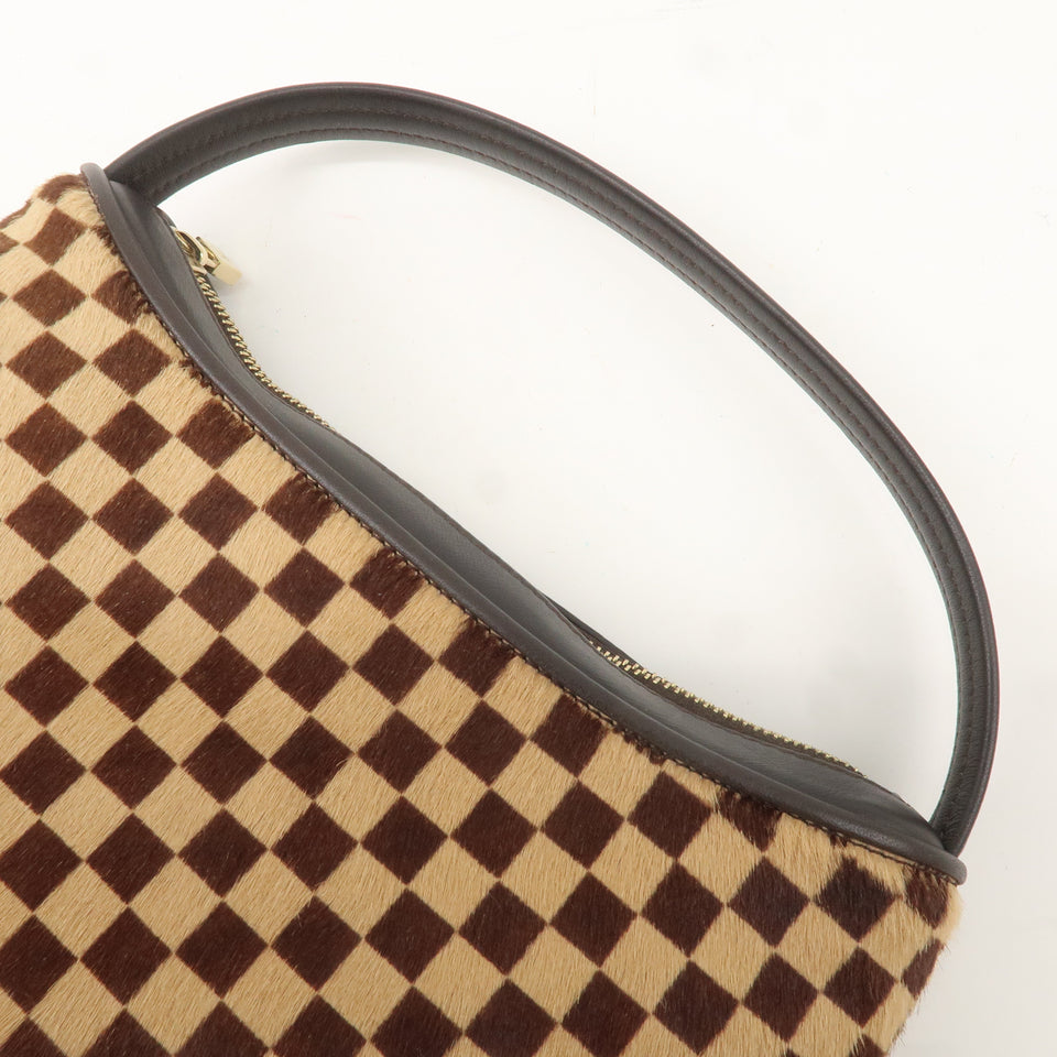 Louis Vuitton Damier Sauvage Tiger Hand Bag Brown M92132