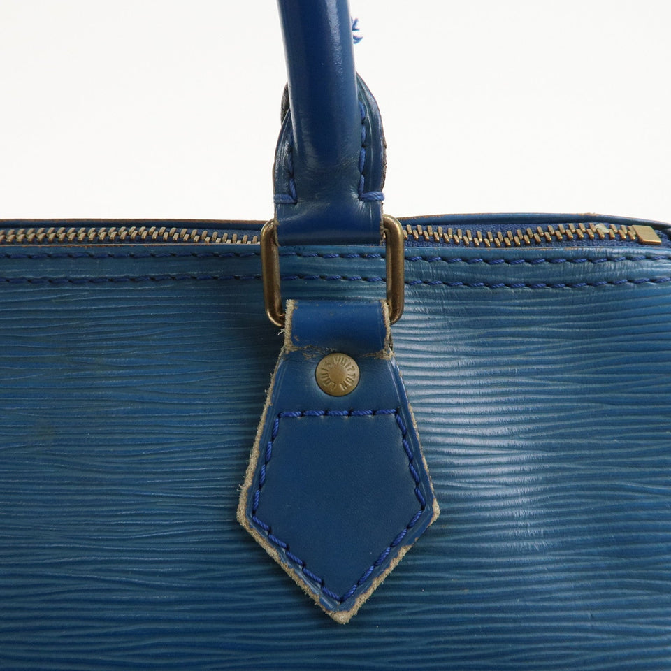 Louis Vuitton Epi Speedy 25 Hand Boston Bag Blue M43015