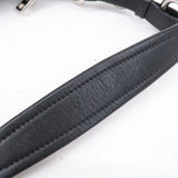 Prada Leather Shoulder Bag Black with Charm