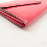 Louis Vuitton Monogram Vernis Portefeuille Sarah Hot Pink M90313
