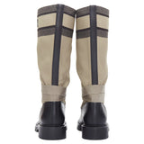Christian Dior D-Major canvas safari boots