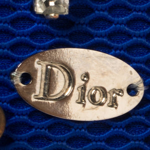 Dior Blue Fabric Stardust Crystal Embellished Iphone 6 Plus Case