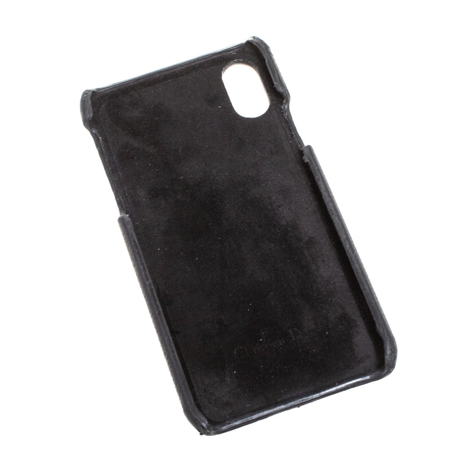 Dior Black Leather Saddle Iphone X Case