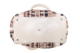 Burberry Cream Patent Leather Cartridge Novacheck Satchel