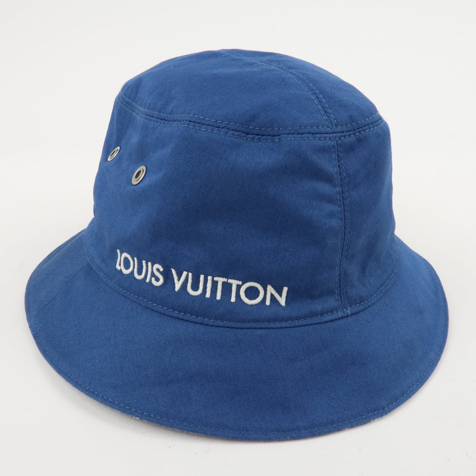 Louis Vuitton Monogram Denim Bucket Hat Essential 58 M78772