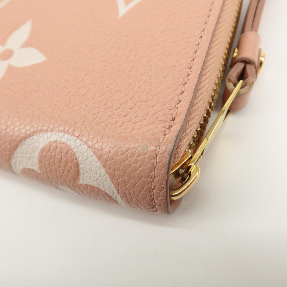 Louis Vuitton Monogram Empreinte Bicolor Zippy Wallet Rose M81645