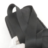 Prada Logo Nylon Leather Shoulder Bag NERO Black BT1067