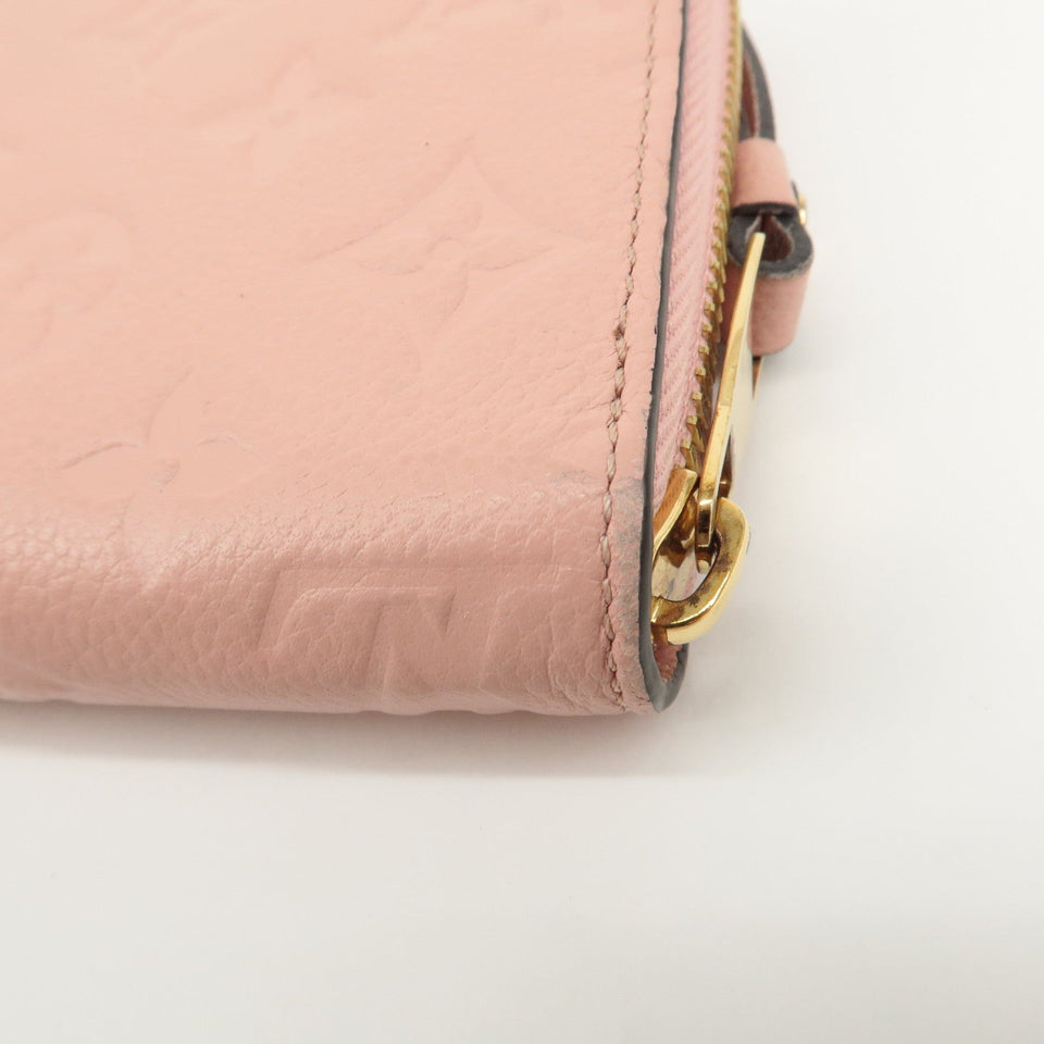 Louis Vuitton Monogram Empreinte Zippy Wallet Rose Poudre M64090