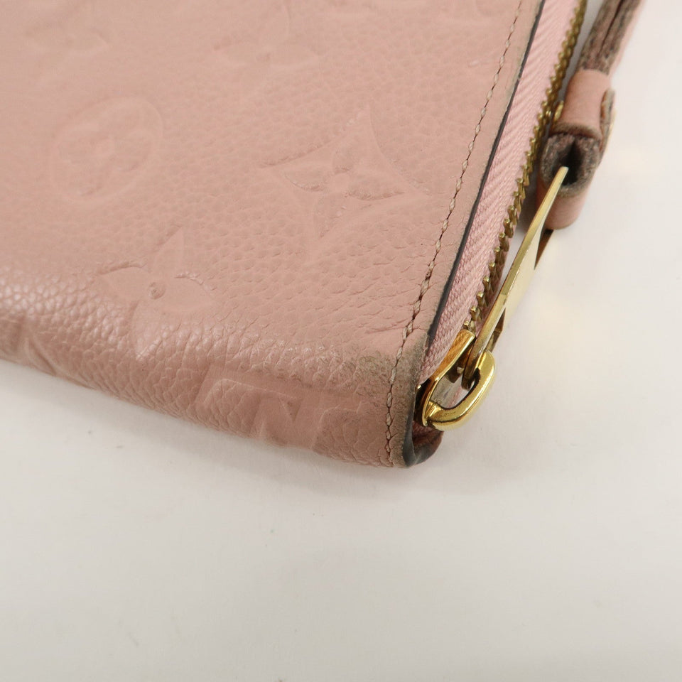 Louis Vuitton Monogram Empreinte Zippy Wallet Rose Poudre M64090