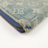 Louis Vuitton Monogram Denim Zippy Wallet M95341 Blue