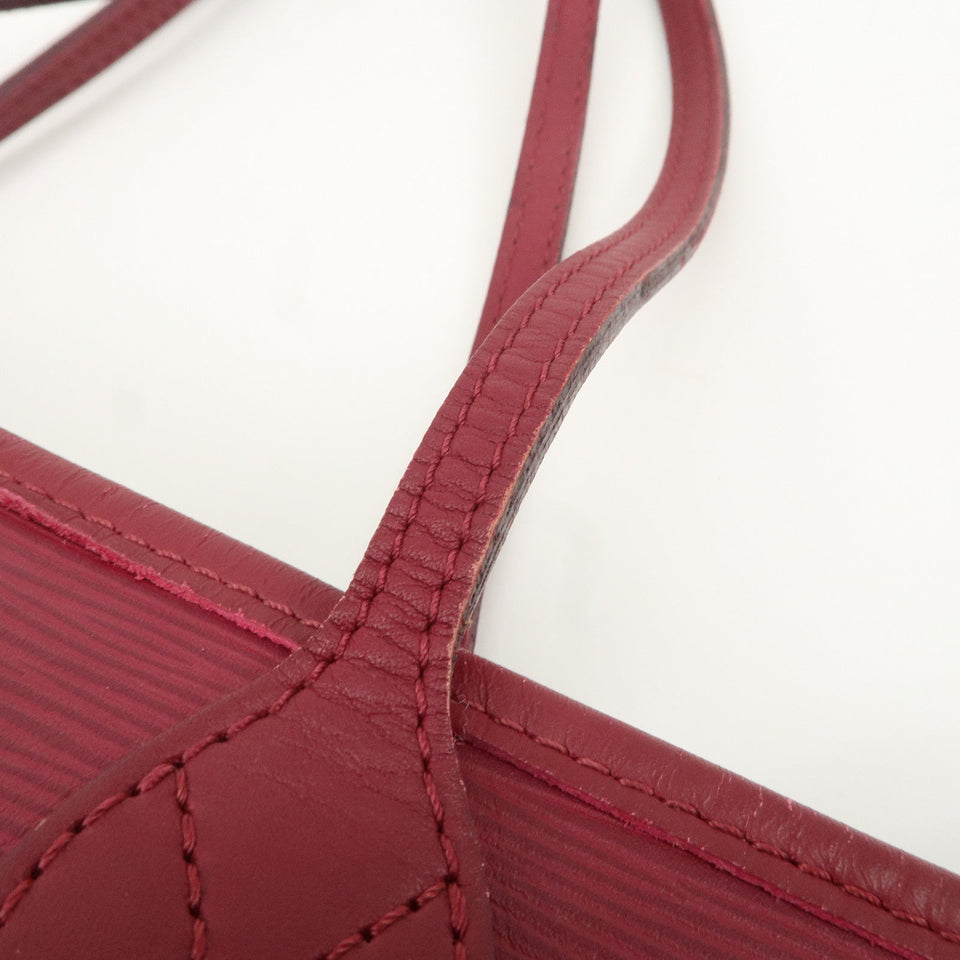 Louis Vuitton Epi Neverfull MM Shoulder Bag Fuchsia M40882