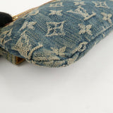 Louis Vuitton Monogram Denim Pochette Plat Pouch M95007