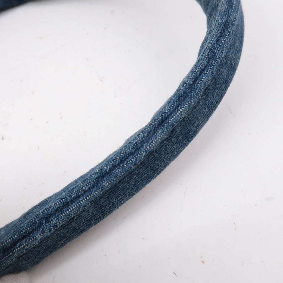 Prada Canapa Large Canvas Tote Bag Hand Bag Denim Blue B1872B