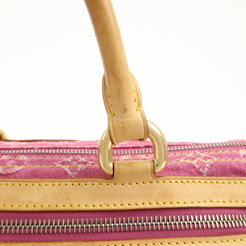 Louis Vuitton Monogram Denim Neo Speedy Boston Bag Pink M95214