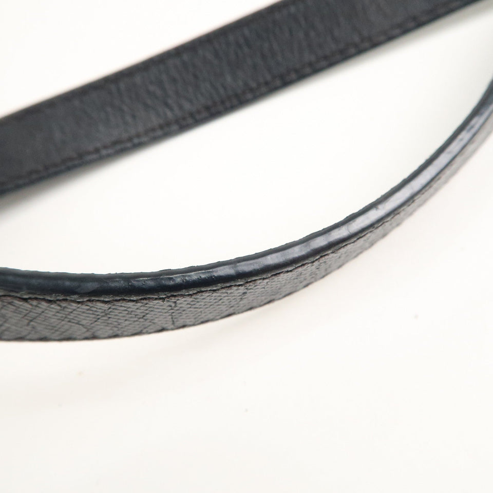 Prada Nylon Leather Shoulder Bag Black