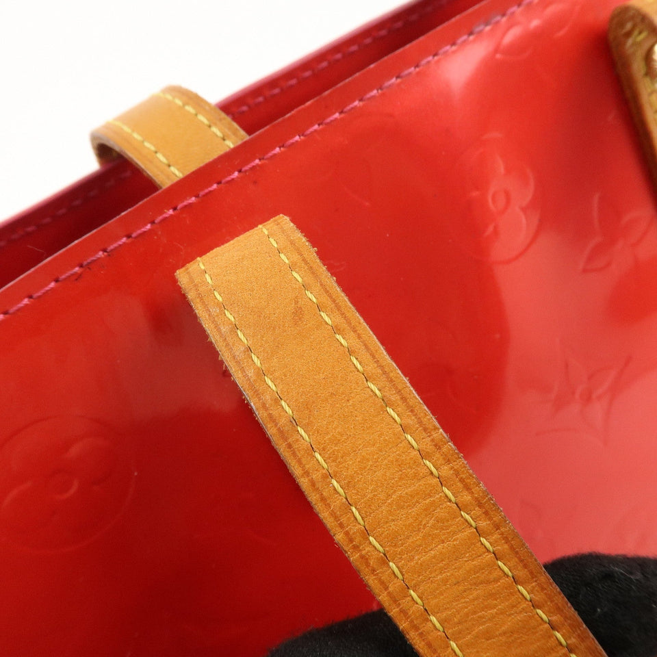 Louis Vuitton Monogram Vernis Lead PM Hand Bag Fuchsia Pink M91221