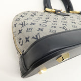 Louis Vuitton Monogram Mini Alma Long Hand Bag Blue M92205