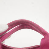Prada Logo Canapa Mini Canvas Hand Bag Tote Bag Pink