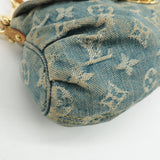 Louis Vuitton Monogram Denim Mini Pleaty Shoulder Bag M95050