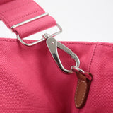 Prada Logo Canapa Canvas Leather Fabric 2Way Bag Pink 1BG163