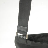 Prada Nylon Leather Shoulder Bag Crossbody Bag NERO Black