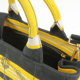 Prada Canapa Mini Canvas 2Way Bag Shoulder Bag Yellow Black B2439B