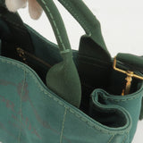 Prada Canapa Mini Canvas 2Way Bag Shoulder Bag Green B2439G