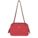 Chanel Pink Quilted Tweed CC Camera Case