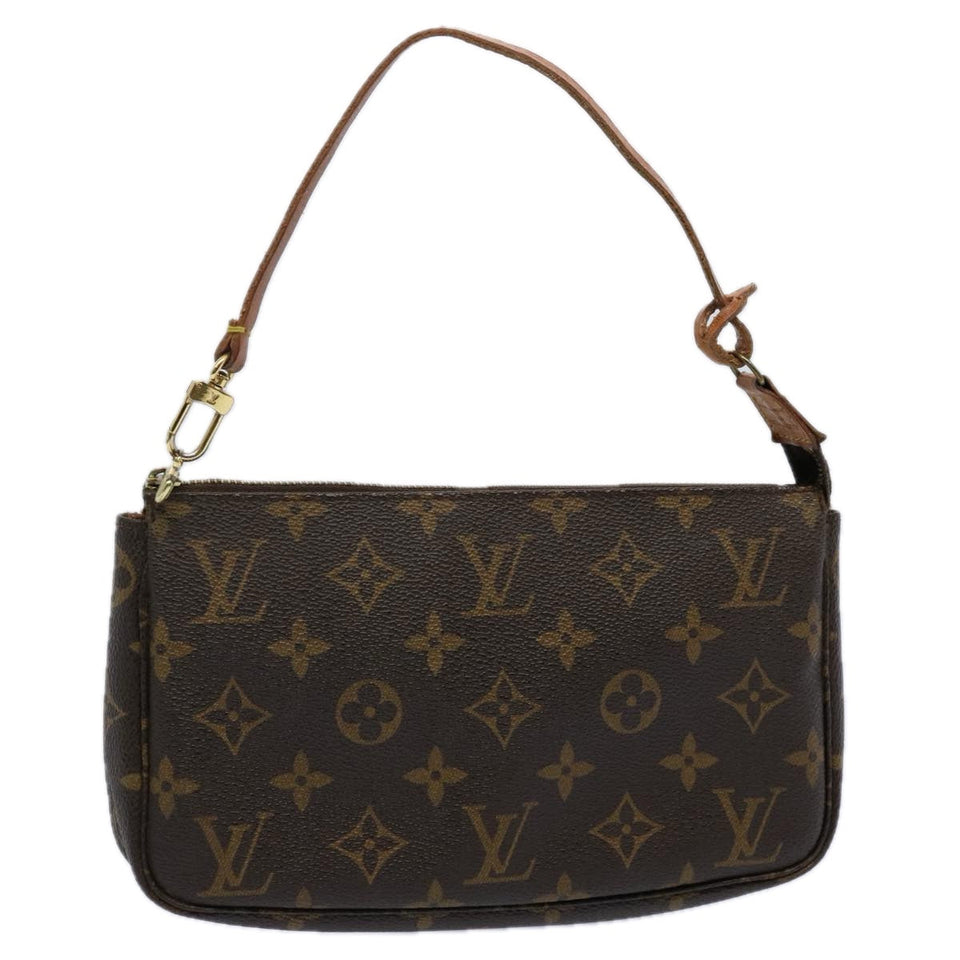 Louis Vuitton Pochette Accessoire  Canvas Clutch Bag