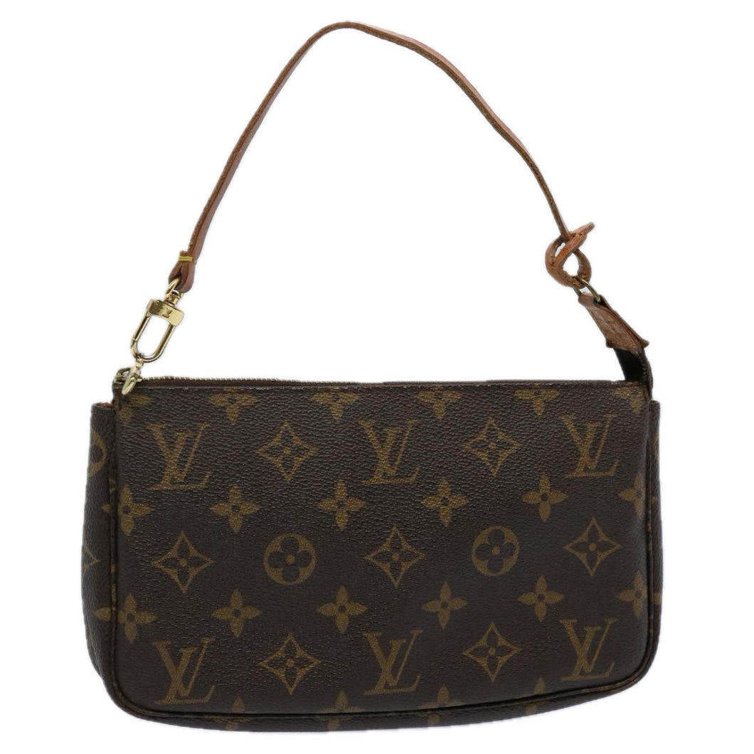 Louis Vuitton Pochette Accessoire  Canvas Clutch Bag