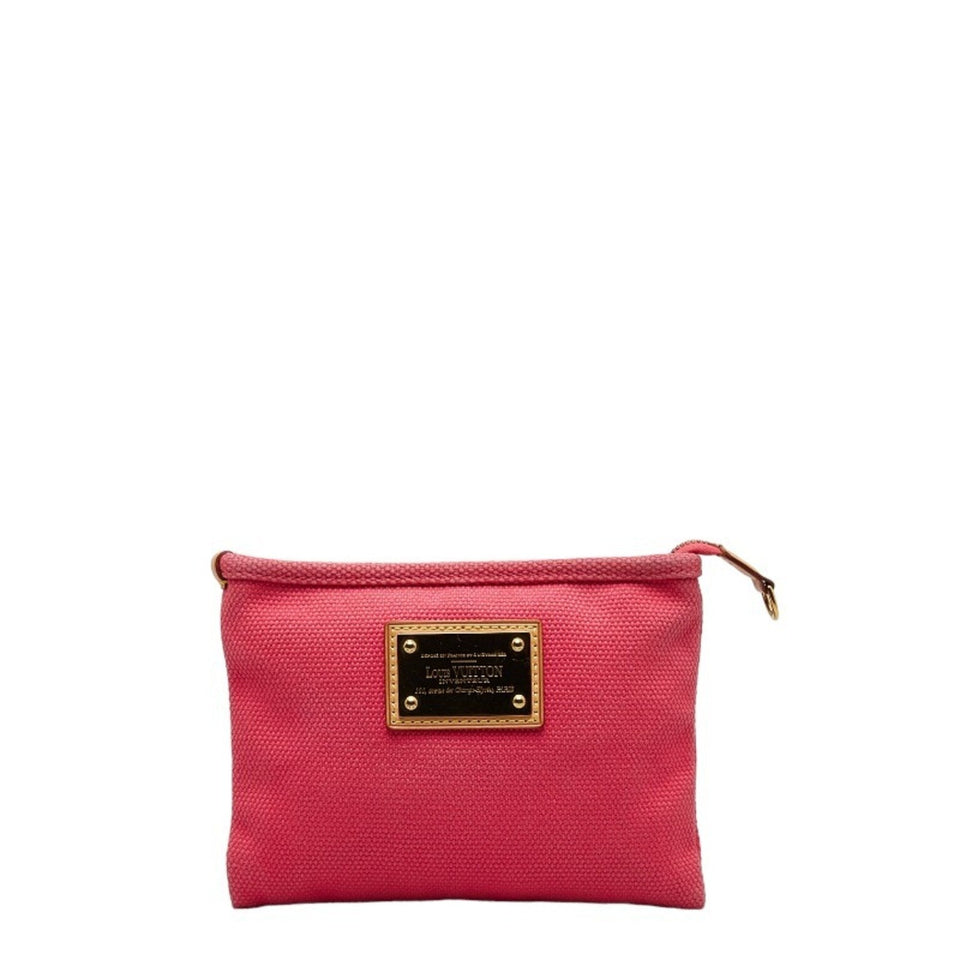 Louis Vuitton Antigua  Canvas Clutch Bag