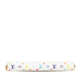 White Louis Vuitton Monogram Multicolore Zippy Wallet