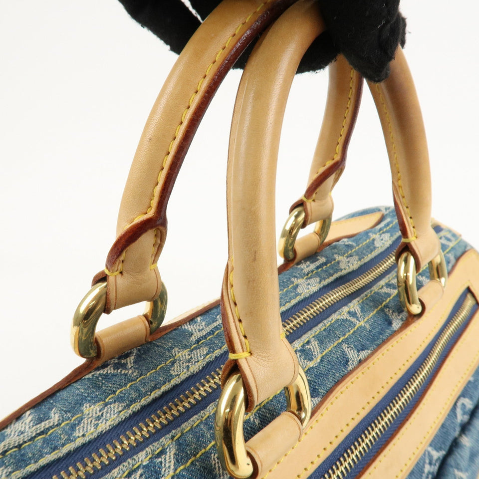 Louis Vuitton Monogram Denim Neo Speedy Boston Bag Blue M95019