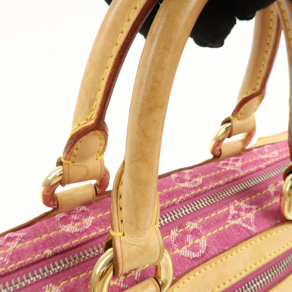 Louis Vuitton Monogram Denim Neo Speedy Boston Bag Pink M95214