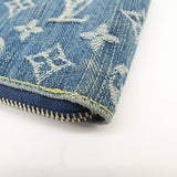 Louis Vuitton Monogram Denim Mini Zippy Wallet M95342 Blue