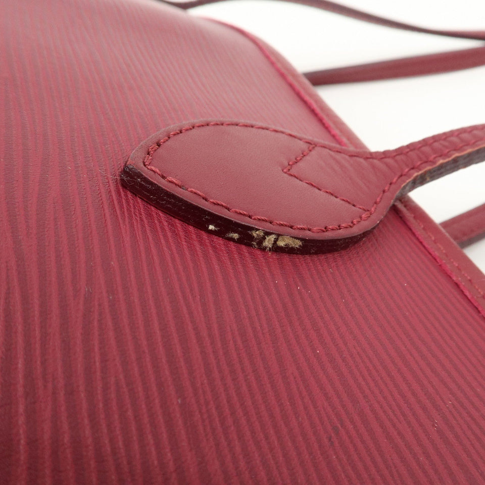 Louis Vuitton Epi Neverfull MM Shoulder Bag Fuchsia M40882