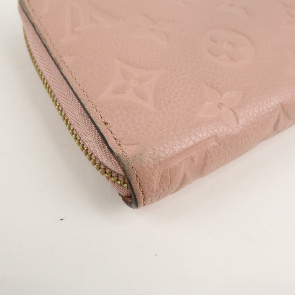 Louis Vuitton Monogram Empreinte Zippy Wallet Rose Poudre M64090