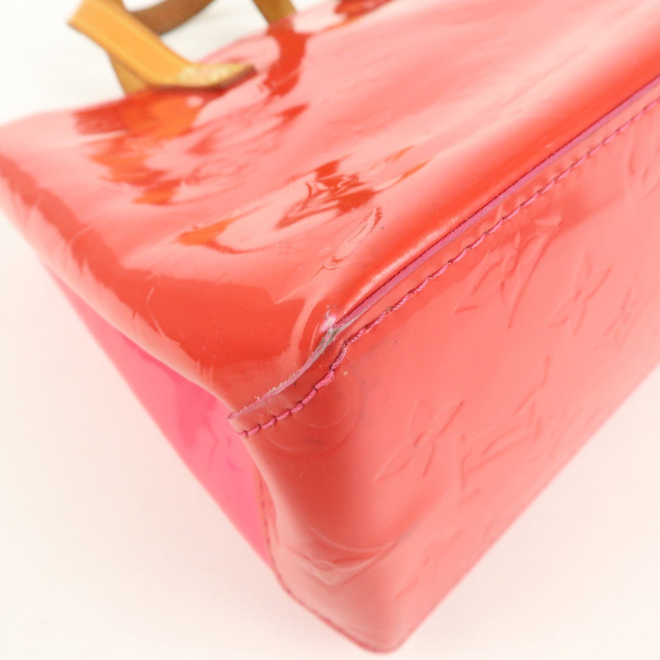 Louis Vuitton Monogram Vernis Lead PM Hand Bag Fuchsia Pink M91221