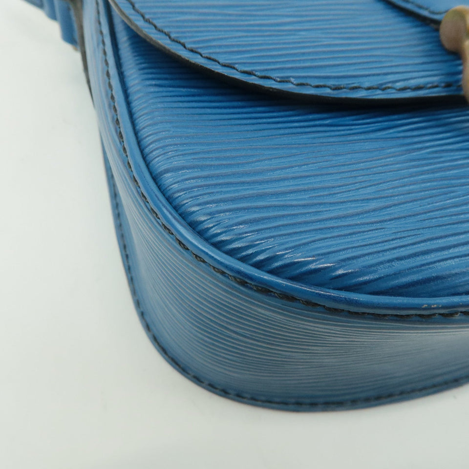 Louis Vuitton Epi Mini Saint Cloud Shoulder Bag Blue M52215